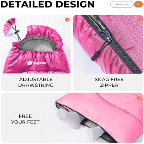 Sleeping Bags for Adults,Compact Lightweight Backpacking Sleeping Bag with Compression Sack for Youth, Camping Essentials Gearfor Hiking Travel Climbing Outdoor&Indoor Use