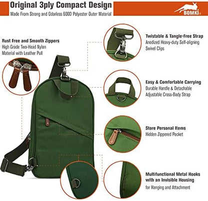 BOMKI Grilling & Camping Cooking Utensils Set - BBQ & Camping Kitchen Set with Case