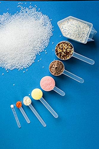 1/4 Cup (4 Tablespoon | 2 Oz. | 60 mL) Long Handle Scoop for Measuring Coffee, Pet Food, Grains, Protein, Spices and Other Dry Goods (Pack of 5)