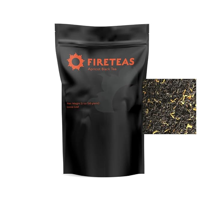FIRE TEAS Apricot Tea - Loose Leaf Tea -