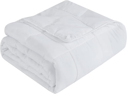 L'AGRATY Weighted Blanket - 60"x80" 20lbs Cooling Breathable Heavy Blanket Microfiber Material with Glass Beads Big Blanket for Adult All-Season Summer Fall Winter Soft Thick Comfort Blanket