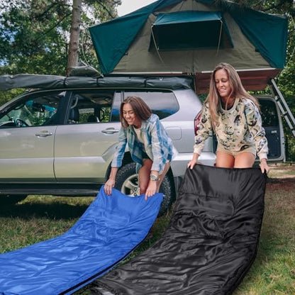 Tudomro 2 Pcs Camping Sleeping Bag for Adults Lightweight Packable Waterproof Camping Gear Equipment to Keep Warm for Outdoor Backpacking Hiking Travel