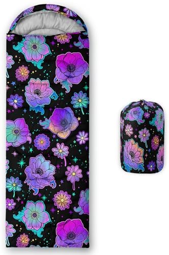 Axolotl Unicorn Sleeping Bag for Kids Boys Girls–Lightweight Warm Cold Weather Sleeping Bags,Waterproof Portable Sleeping Bag with Compression Sack for Camping Backpacking Outdoor Indoor
