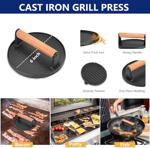 Joyfair 18Pcs Griddle Accessories Kit for Blackstone, (Wooden Handles)