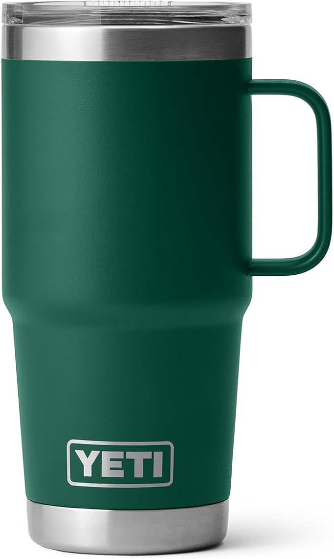 YETI Rambler 20 oz Travel Mug, Stainless Steel, Vacuum Insulated with Stronghold Lid
