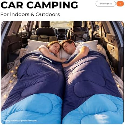 Sleeping Bags for Adults,Compact Lightweight Backpacking Sleeping Bag with Compression Sack for Youth, Camping Essentials Gearfor Hiking Travel Climbing Outdoor&Indoor Use