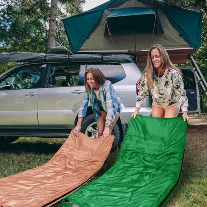 Tudomro 2 Pcs Camping Sleeping Bag for Adults Lightweight Packable Waterproof Camping Gear Equipment to Keep Warm for Outdoor Backpacking Hiking Travel