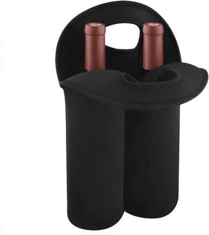 Linkidea Wine Travel Carrier & Cooler Bag, Wine Carrying Tote Picnic Cooler