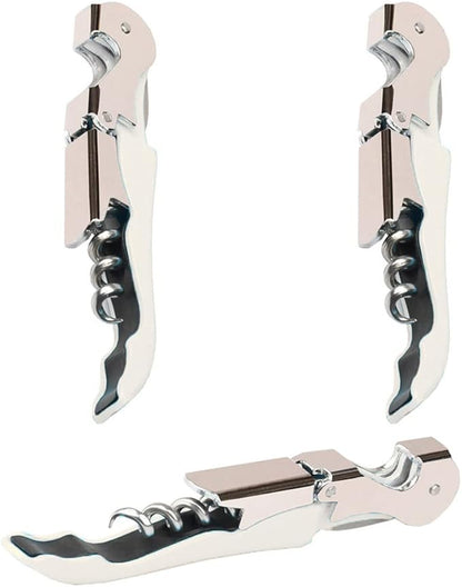 Professional Waiter Corkscrew Wine Openers Set, Heavy Duty Stainless Steel Hinges Wine Key for Restaurant Waiters, Sommelier, Bartenders