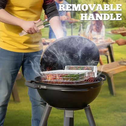 Grill Basket Set, BBQ Accessories, Outdoor Camping Cooking, Gifts for Men