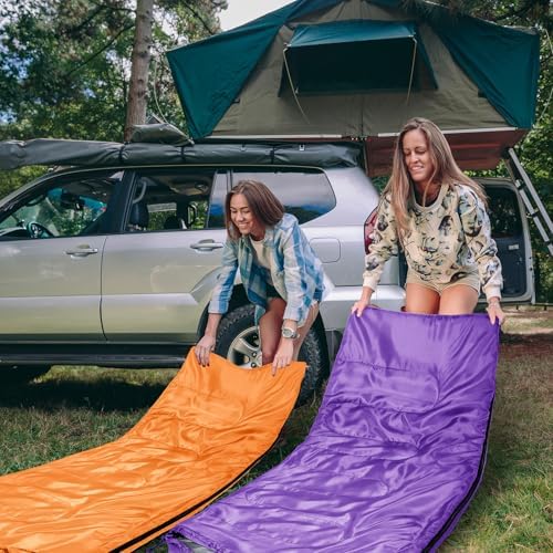 Tudomro 2 Pcs Camping Sleeping Bag for Adults Lightweight Packable Waterproof Camping Gear Equipment to Keep Warm for Outdoor Backpacking Hiking Travel