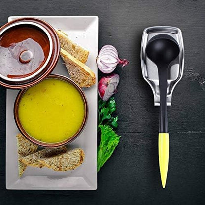 MSY BIGSUNNY Stainless Steel 304 Spoon Rests for Kitchen, Oversized, Long Lasting Brushed