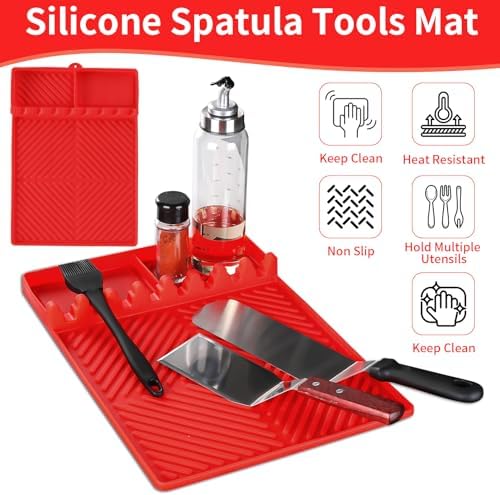 Find law Silicone Tools Mat for Griddle & Kitchen Countertop