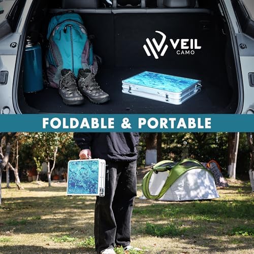 VILLEY Folding Camping Table 2FT, Portable Small Picnic Table