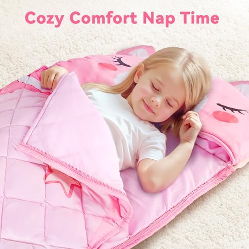 iPlay, iLearn Kid Sleeping Bag, Unicorn Slumber Sack, Toddler Girl Nap Mat