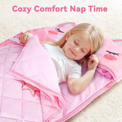 iPlay, iLearn Kid Sleeping Bag, Unicorn Slumber Sack, Toddler Girl Nap Mat