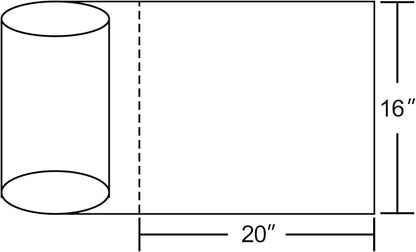 16x20 Plastic Produce Bags on a Roll - Clear Plastic Bags for Food, Vegetable, Fruits, Bread, Pet Bags and Grocery Clear Bag- 350 Bags/roll (16''x20'', 1 Roll)