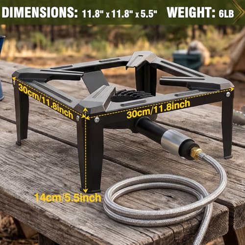 BESTFIRE Single Burner Propane Gas Stove 13000 BTU Portable Outdoor Cooker