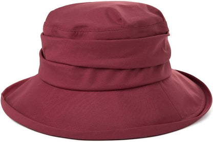 Comhats Rain Hat for Women Waterproof Wide Brim Sun Hats for Ladies UV Protection Summer Bucket Hats Beach Packable 55-62CM
