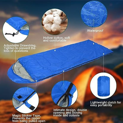 Tudomro 16 Pack Bulk Sleeping Bags for Adults, Lightweight Waterproof Camping Sleeping Bags with Compression Sack for Camping, Backpacking, Hiking, Travel, Emergency Use
