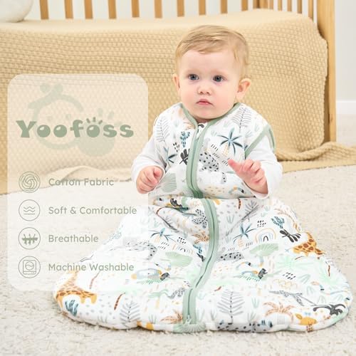 Yoofoss Baby Sleep Sack 18-24 Months Organic Cotton TOG 2.5 2-Way Zipper