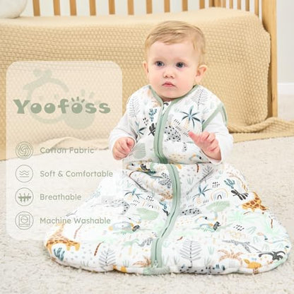 Yoofoss Baby Sleep Sack 18-24 Months Organic Cotton TOG 2.5 2-Way Zipper
