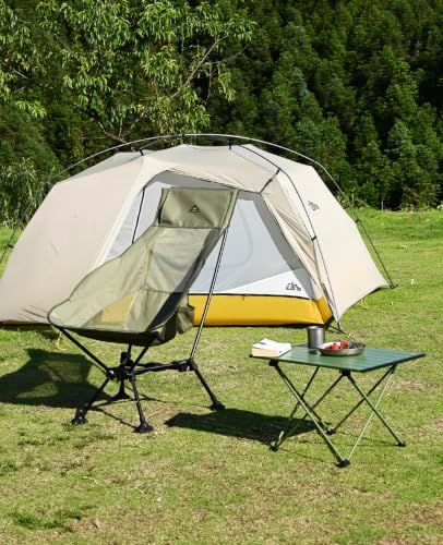 iClimb Ultralight Compact Camping Folding Table (Green - L)