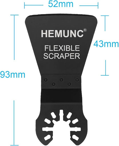 6 Oscillating Tool Scraper Blades Flexible Rigid Scraper Blade, for Removal of Caulk,Vinyl Flooring,Paint,Carpet,Tile Adhesives
