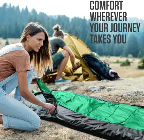 VENTURE 4TH Backpacking Sleeping Bag for Camping - Single, XXL & Double