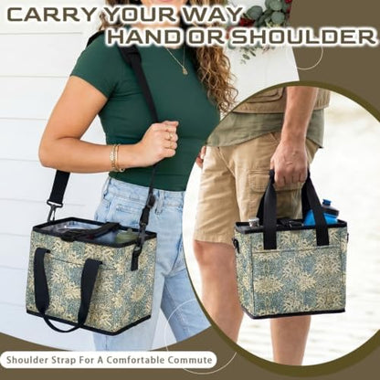 Insulated Collapsible Cooler Bag, William Morris Floral Print