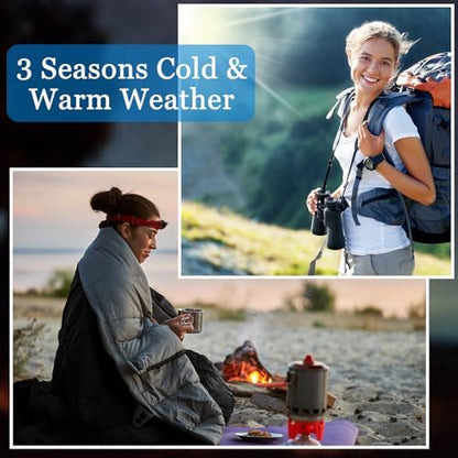 Macarrie 4 Pack 0 Degree Sleeping Bags for Adults