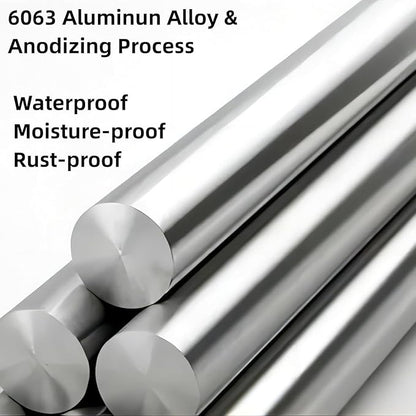 Gaahing Aluminum Floor Transition Threshold Strip, Bridge The Height Gap Between 0.2 to 0.5 inches for Doorway Ramp Tiles Laminate Planks (2Pcs x 35.4in x 1.7in, Matte Silver)