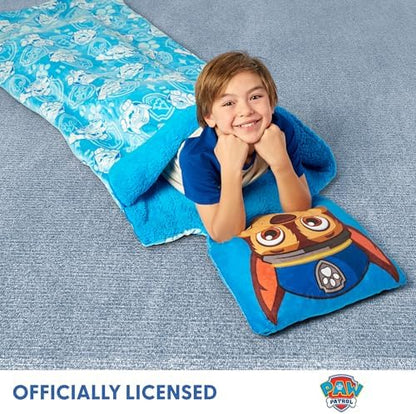 Silk Touch Sherpa Slumber Bag for Boys and Girls, Sleeping Bag with Zipper, Sleepover Set, 27 x 56 inches