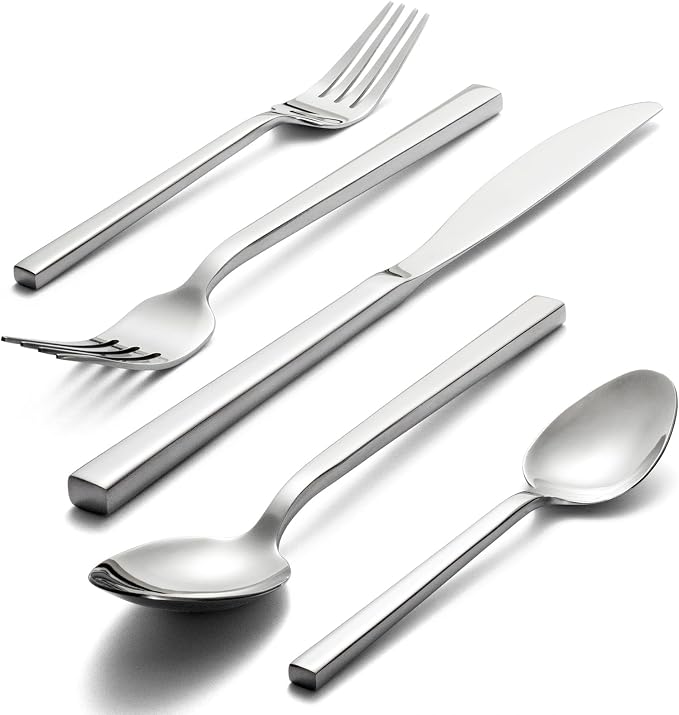 Alata Cube 20-Piece Forged Flatware Set, Service