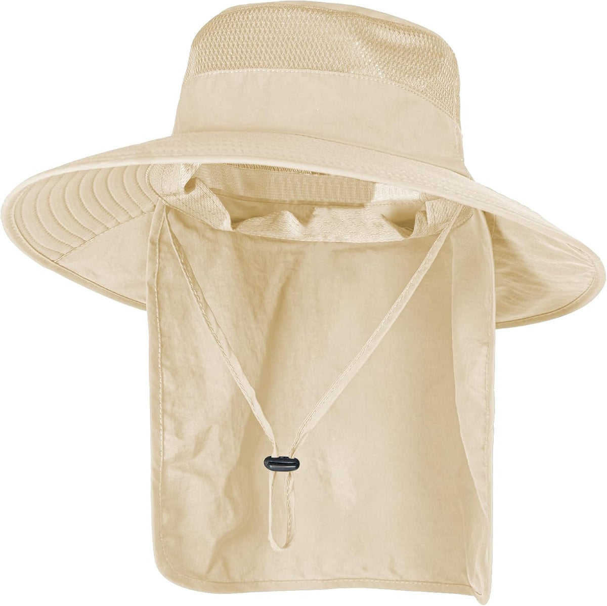 Sun Hats for Men Women Fishing Hat UPF 50+ Breathable Wide Brim Bucket Hats Summer UV Protection Safari Hat with Neck Flap