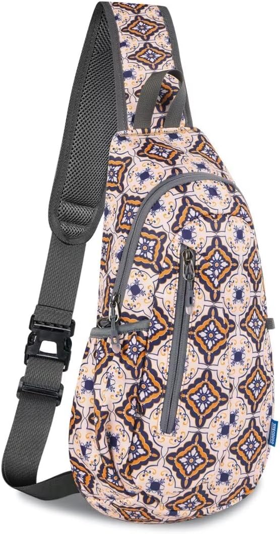 TITECOUGO Small Sling Bag, Lightweight Crossbody Backpack for Men Women, Shoulder Bag for Sports and Outdoor