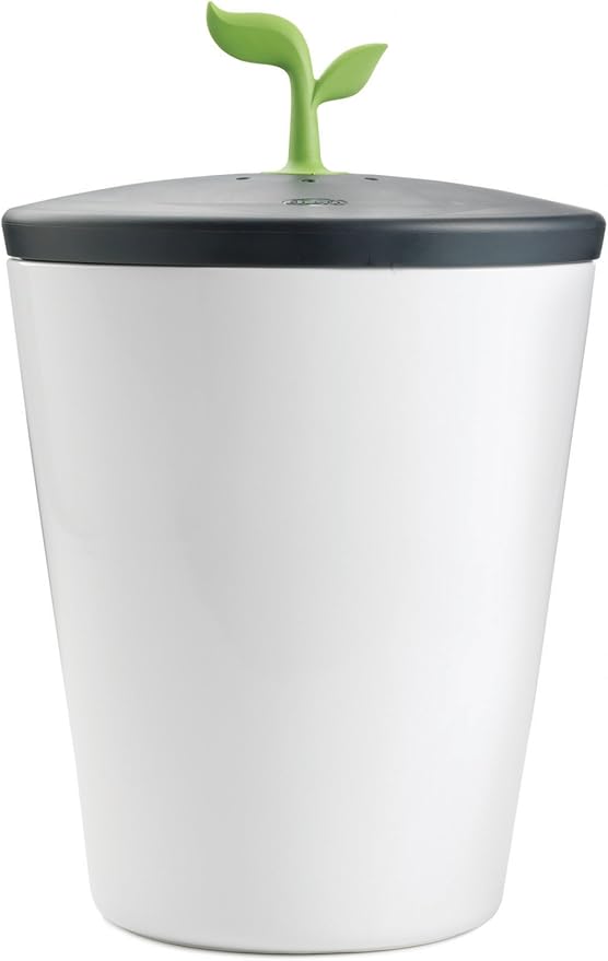 Chef'n 401-420-120 EcoCrock Counter Compost Bin Black and White 3.3 liter 1