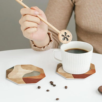 Minimal Abstract Shapes Print Coasters
