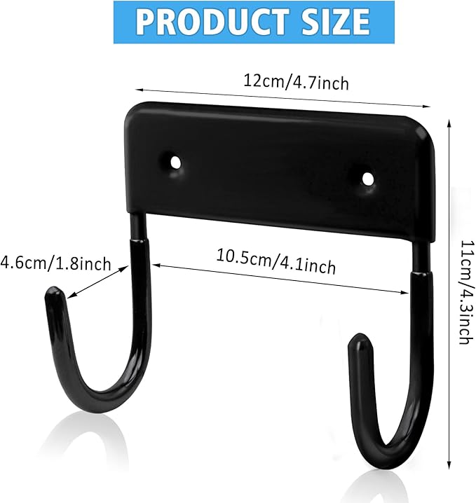 Ironing Board Hanger Wall Mount, Ironing Board Holder Iron Board Organizer Wall Rack, Black Iron Board Hanger Holder for Laundry(Black)