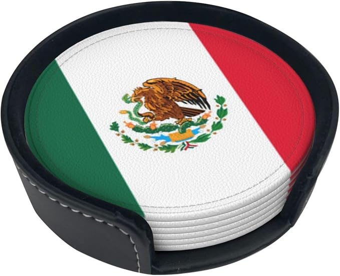 Mexican Flag Coasters for Drinks