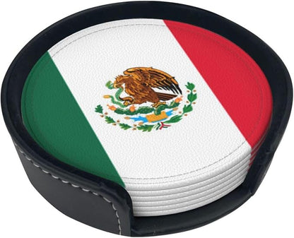 Mexican Flag Coasters for Drinks