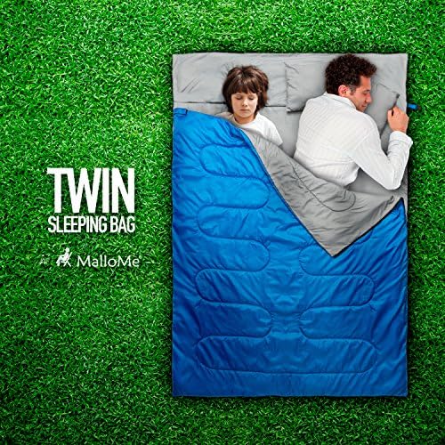 MalloMe Sleeping Bags for Adults Cold Weather & Warm - Backpacking Camping Sleeping Bag for Kids 10-12, Girls, Boys - Lightweight Compact Camping Essentials Gear Accessories Hiking Sleep Must Haves
