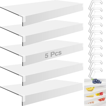 5 Pcs Wire Shelf Cover, 35X16X3 Inch Carbon Fiber Material Shelf Covers for Pantry Shelves(Not Wood), Waterproof Removable Closet Shelving Liner for Home Kitchen,Office Organization - White
