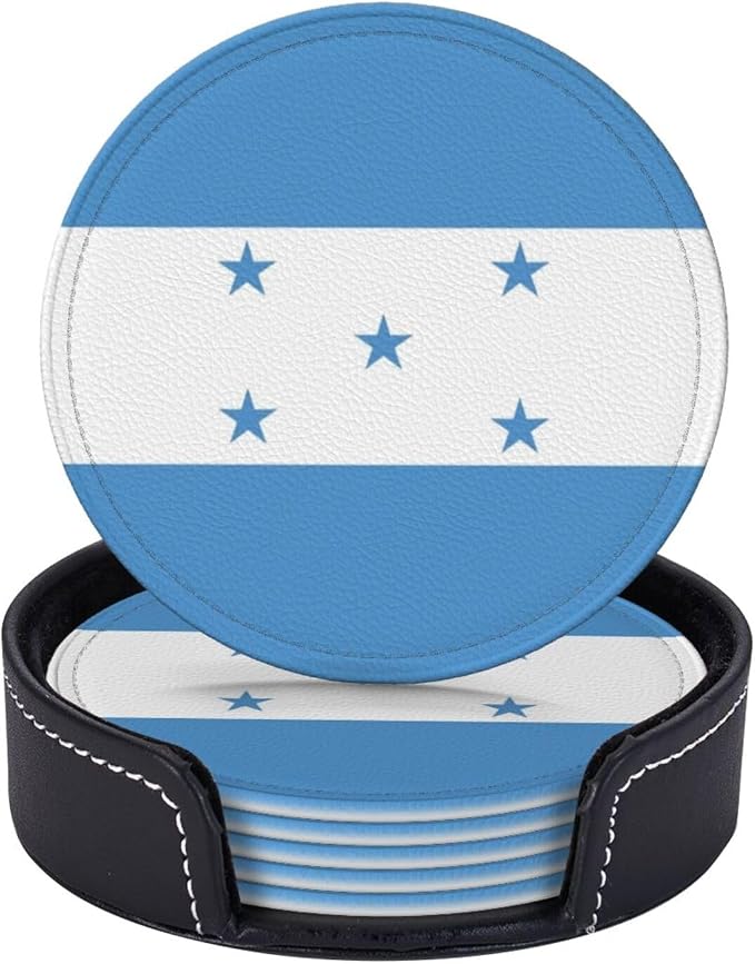 Honduras Flag Coasters for Drinks