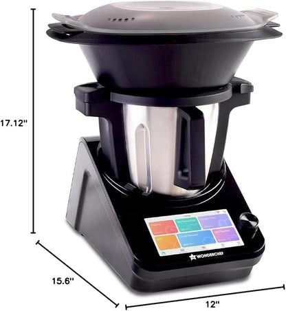 Wonderchef Chef Magic | All-in-One Kitchen Robot for Indian & International Cuisine | Automatic Chopping, Sautéing, Stirring, Kneading... | Mobile App | Recipes by Chef Sanjeev Kapoor | 2 Yr Warranty