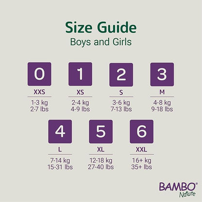 Bambo Nature Premium Baby Diapers - Green Bag, Size 5, 132 Count