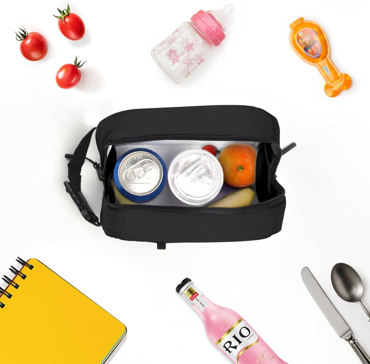 Freezable Lunch Bag for Work School Travel,Leak-Proof Small Lunch Bag