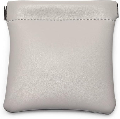 PU Leather Jewelry Travel Bag Leather Jewelry Pouch Christmas,Wedding Party Favor Gift Bag (S, Grey)