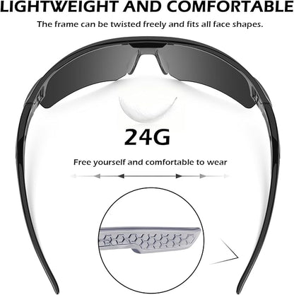 OXG 12 Pack Safety Glasses for Men Women, ANSI Z87.1 Safety Goggles Impact Resistant Protective Eyewear for Work, Outdoor