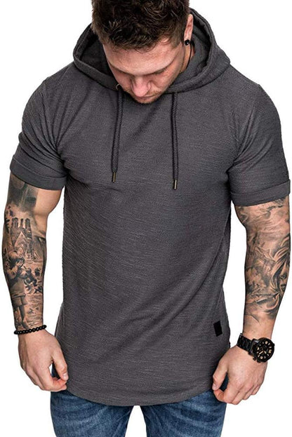 Lexiart Mens Fashion Athletic Hoodies Sport Sweatshirt Solid Color Fleece Pullover